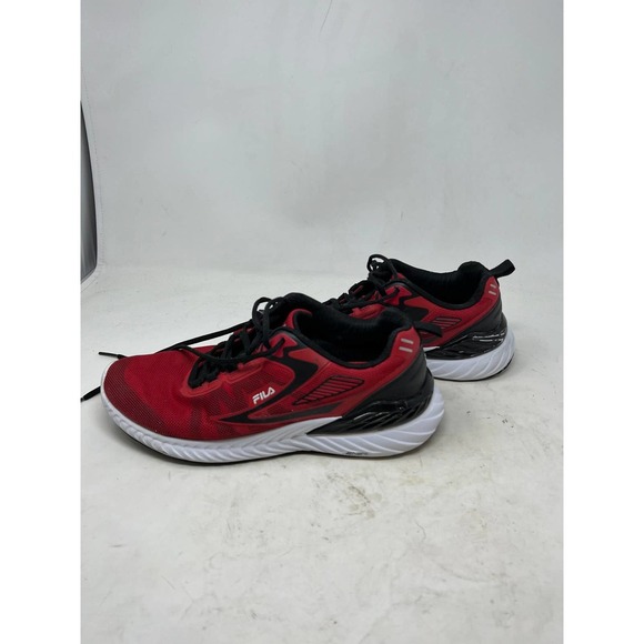 Fila Trazoros 2 Energized Red Black Lace Athletic Shoes - Picture 3 of 8